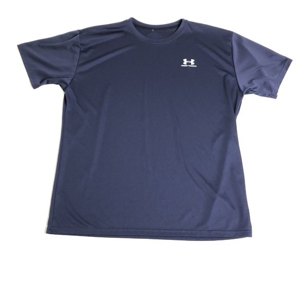 Under Armour Tee Blue T-Shirt Men's Size XL Athletic‎ Workout Training ￼ ￼K79 - Picture 1 of 4